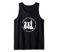 Scacchi e Sarcasmo Giocatore di Scacchi Divertente Canotta