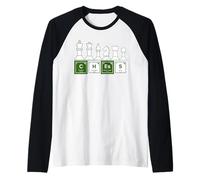 Scacchi Farro Con Elementi Tavola Periodica Scienza Divertente Maglia con Maniche Raglan