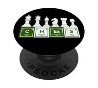 Scacchi Farro Con Elementi Tavola Periodica Scienza Divertente PopSockets PopGrip Adesivo