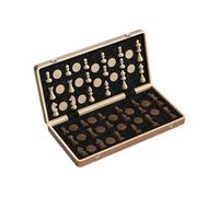 Scacchi Gioco Da Tavolo Design Pieghevole - Set Di Scacchi In Legno | Versatilità Set Magnetico In Legno Per Scacche E Dama Per Tavolino Aula Viaggio In Auto Parco Sala D Attesa Serata In