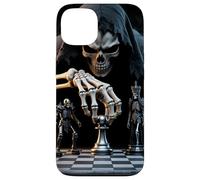 Scacchi Grim Mietitore Teschio Scacco Matto Gotico Amante degli Scacchi Custodia per iPhone 13