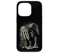 Scacchi Grim Mietitore Teschio Scacco Matto Gotico Amante degli Scacchi Custodia per iPhone 13 Pro