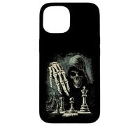 Scacchi Grim Mietitore Teschio Scacco Matto Gotico Amante degli Scacchi Custodia per iPhone 15
