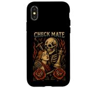 Scacchi Grim Mietitore Teschio Scacco Matto Gotico Amante degli Scacchi Custodia per iPhone X/XS