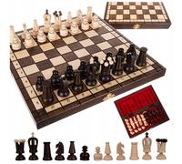 Scacchi imbottiti in legno premium 31 × 31 cm e figure di legno