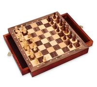 Scacchi in legno con pezzi magnetici e cassetto
