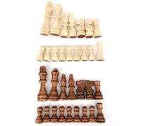 Scacchi in Legno, Scacchi Per Bambini Gioco del Torneo Pedone Re Figure Scacchi Pedoni Intellettuali Giochi Senza Tavola Per La Sostituzione di Pezzi Mancanti Individui Scuole Decorazione Domestica