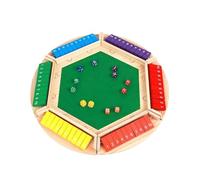 scacchi internazionali Gioco di dadi "Shut The Box" da 1 a 6 giocatori, 10 numeri, tradizionale gioco da tavolo in legno da pub e bar for feste in dulti(Colorful)