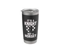 Scacchi. It's a Knight not a Horsey. Divertente Bicchiere termico in acciaio inox doppia parete