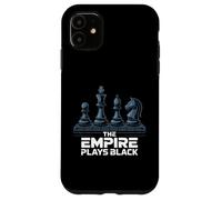 Scacchi L'Impero gioca alla vittoria del gioco di strategia Black Power Move Custodia per iPhone 11