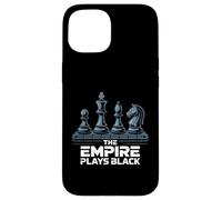 Scacchi L'Impero gioca alla vittoria del gioco di strategia Black Power Move Custodia per iPhone 15