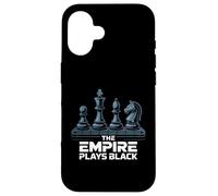 Scacchi L'Impero gioca alla vittoria del gioco di strategia Black Power Move Custodia per iPhone 16