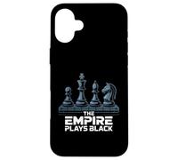 Scacchi L'Impero gioca alla vittoria del gioco di strategia Black Power Move Custodia per iPhone 16 Plus
