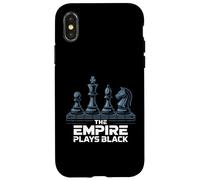 Scacchi L'Impero gioca alla vittoria del gioco di strategia Black Power Move Custodia per iPhone X/XS