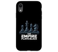 Scacchi L'Impero gioca alla vittoria del gioco di strategia Black Power Move Custodia per iPhone XR