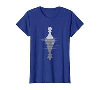 Scacchi Maglietta, Donna, Blu Reale, XS