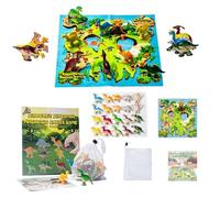 Scacchi Magnetici | Attività Divertenti Di E Puzzle - Gioco di Scacchi con Cordino e Pedine a Forma di Dinosauro | Per Bambini Ragazzi Famiglia Festa Casa Viaggio Campeggio Picnic E Da