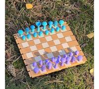Scacchi magnetici con funghi della foresta, 2025 Nuovo gioco da tavolo di botanica, set di scacchi in legno arrotolabile creativo e portatile a tema natura, pezzi di funghi for adulti Campeggio a tema