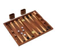 scacchi magnetici Set da gioco da tavolo Backgammon in legno for adulti e bambini, classico gioco da tavolo di strategia con pedine da gioco e accessori legno(17inch)