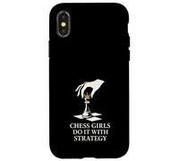 Scacchi Ragazza Scacco Matto Come una Ragazza Regina Strategia Potenza Custodia per iPhone X/XS