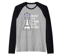 Scacchi Ragazza Scacco Matto Come Una Ragazza Regina Strategia Potenza Maglia con Maniche Raglan