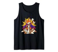 Scacchi Re Volpe Corona Cavaliere Pedone Strategia Reale Cartoon Art Canotta