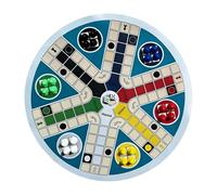 Scacchi Volanti Rotondi a 6 Giocatori Gioco Strategia Educativo Gioco da Tavolo per Casa Scuola Viaggi Scacchi Rotondi Facile da Giocare Giocattolo Strategia Pieghevole