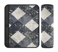 Scacchiera 2 pz cintura di sicurezza tracolla pad più comfort guida per SUV funda para cinturón de carro