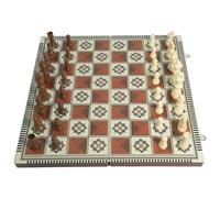 Scacchiera 3 In 1 Beautiful Handcrafted Wooden Chess Set With Wooden International Board And Handcrafted Chess Pieces Gift Idea Products scacchi(Rot,49cm)