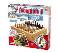 Scacchiera 7 Giochi in 1 Classico Set Elegante per Appassionati di Giochi da Tavolo