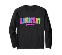 Scacchiera arcobaleno per assistente insegnante per rientro a scuola Maglia a Manica