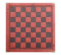 Scacchiera arrotolabile con design in rilievo, portatile, in pelle PU, dimensioni da gioco per il riposo familiare per giocare, arrotolabile, pieghevole, per adulti