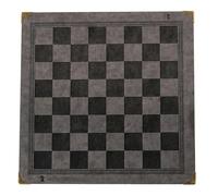 Scacchiera arrotolabile con design in rilievo, portatile, in pelle PU, dimensioni da gioco per il riposo familiare per giocare, arrotolabile, pieghevole, per adulti