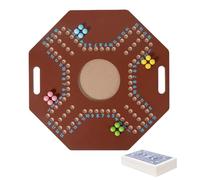 Scacchiera Con Perline - Giochi Da Tavolo Strategici Pieghevoli In Legno, Giochi Da Taavolo Da Viaggio, Giocattolo Educativo Mentale, Gioco Da Tavolo Genitore-figlio | Arabo Poker Jackaroo Intrattenim