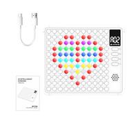 Scacchiera Elettronica | Interattiva Intelligente - Elettronico Cinque in Linea Giochi di - Per Bambini Natale Compleanno Halloween Famiglia Casa Scuola Viaggio Festa Serata Familiare