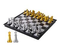Scacchiera Gioco Set di scacchi in plastica da 18,5 pollici for bambini e adulti, grandi set di giochi di scacchi pieghevoli, scacchi set 2 regine extra e archiviazione for pezzi Set scacchi Tavola