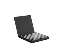 Scacchiera IN CRISTALLO E PMMA dimensioni 30x30x h 5 cm , peso 2,28 kg, spessore 12 mm Bianco e Nero bianco nero
