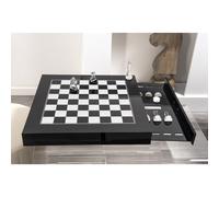 Scacchiera IN CRISTALLO MAGNUS E PMMA Nero Bianco dimensioni 40x41x h 5 cm , peso 2,28 kg, spessore 5 mm multicolore nero