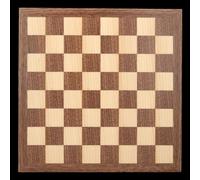 Scacchiera In Noce E Acero - Gioco Di Scacchi Dimensioni Del Campo 4x4 Cm