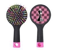 Scacchiera King Black Word Chess Salon districante spazzola per capelli base cuscino