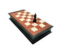 Scacchiera Magnetica Portatile, Portatile Scacchiera Magnetica Chess Dama Scacchi Pieghevole da Viaggio per Adulti e Bambini (classico 20cm, Marrone Chiaro)