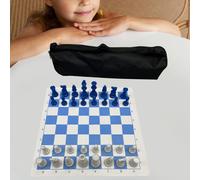 Scacchiera pieghevole da torneo, set di scacchi da viaggio confortevole, gioco