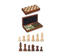 Scacchiera Pieghevole in Legno di Noce Dal Negro: 36x36 cm