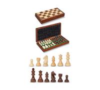 Scacchiera Pieghevole in Legno di Noce Dal Negro 36x36 cm