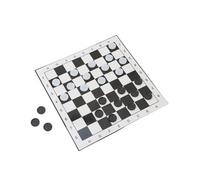 Scacchiera pieghevole portatile in plastica per scacchi da dama internazionale, dimensioni 33*33 cm + 24 pezzi