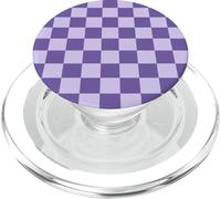 Scacchiera Preppy Estetica A Scacchi Viola Carino PopSockets PopGrip per MagSafe