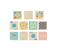 Scacchiera Scacchiera interattiva multifunzione in legno che migliora le capacità logiche e di immaginazione. Giocattolo divertente for feste in famiglia in viaggio. scacchi(12-in-1)