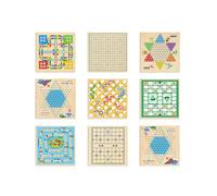 Scacchiera Scacchiera interattiva multifunzione in legno che migliora le capacità logiche e di immaginazione. Giocattolo divertente for feste in famiglia in viaggio. scacchi(10-in-1)