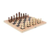 Scacchiera, Tavoliere Multifunzione 3 In 1 Con Scacchiera, Gioco da Tavolo Portatile per Strategia, Allenamento e Intrattenimento Familiare per Principianti