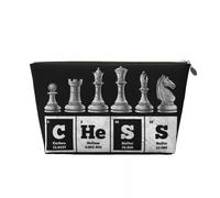 Scacchiere da viaggio personalizzate per giocatore Sacca da toilette Tavola periodica portatile degli elementi Organizzatore cosmetico per trucchi Storia di bellezza